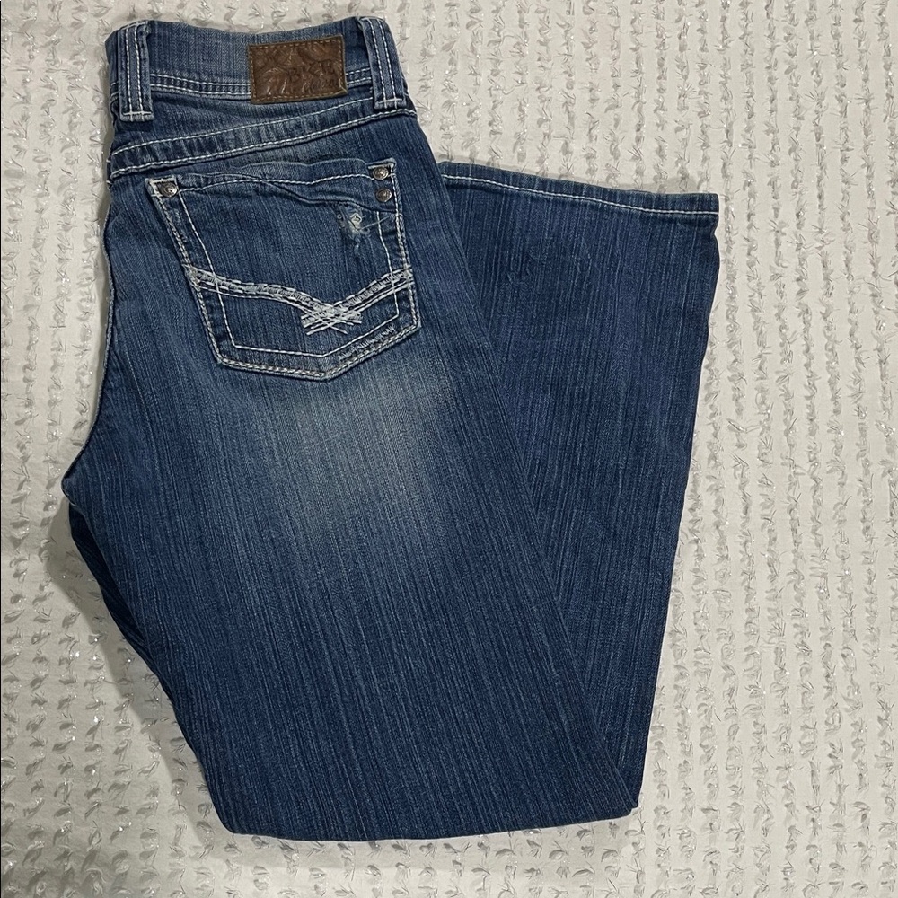 BKE Women's Dark Blue Boot Cut Jeans